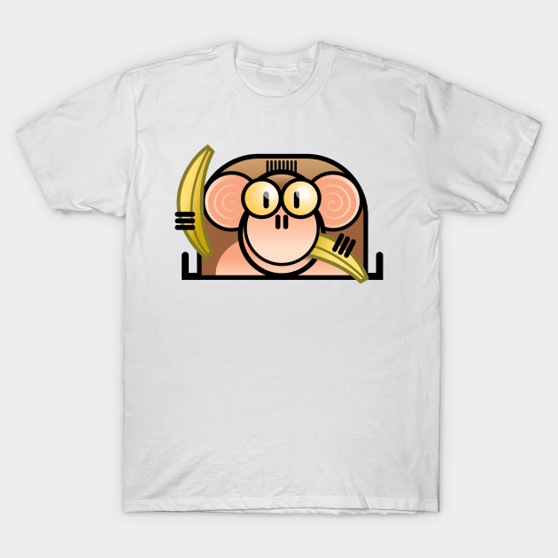 Comic Monkey - Wild - T-Shirt | TeePublic